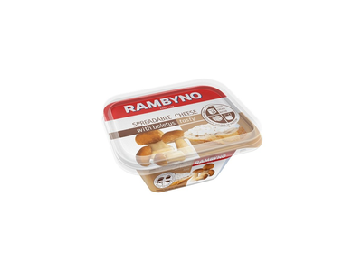 Lydytas tepamas sūrelis RAMBYNO su baravykais, 175 g