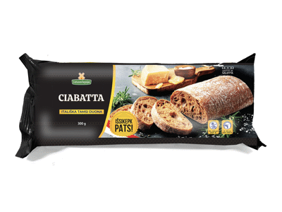 Šaldyta tamsi čiabata LIETUVOS KEPĖJAS, 300 g