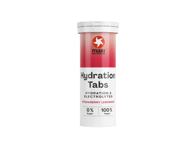 Elektrolitų gėrimo tabletės MAXI NUTRITION, braškių skonio, 40 g