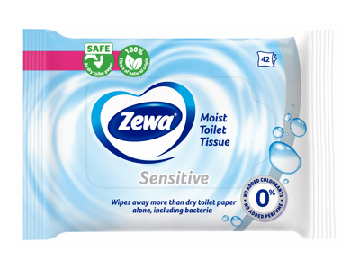Šlapias tualetinis popierius ZEWA PURE, 42 vnt.