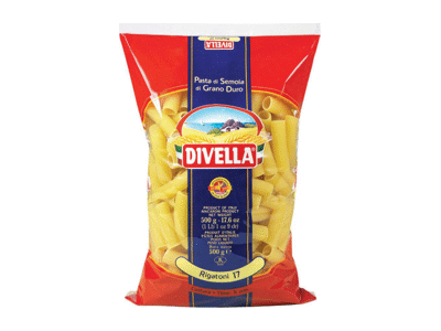 Makaronai DIVELLA RIGOLONI Nr. 55, 500 g