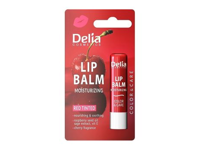 DELIA MOISTURIZING RED TINTED lūpų balzamas, 4,8 g