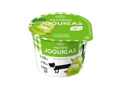 Jogurtas su agrastais VILKYŠKIŲ, 3,6 % rieb., 200 g