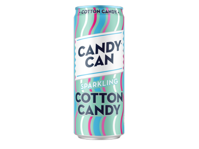 Gazuotas gaivusis gėrimas CANDY CAN Cotton Candy, 0.33 l