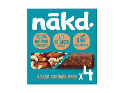 Sūdytos karamelės batonėlis NAKD, 140 g