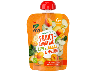Tyrelė I LOVE ECO banan. abrik., 6 mėn, 90 g