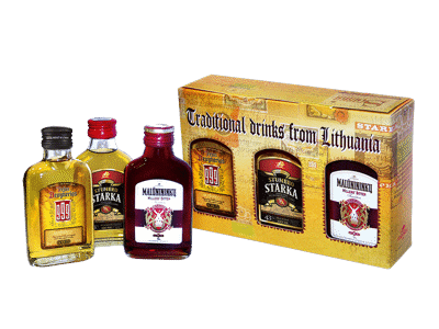 Alkoholinių gėrimų rinkinys (3 x 0,1 l), 300 ml