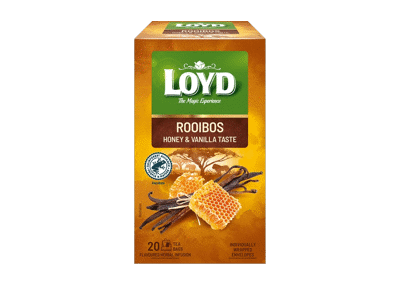 Raudonoji arbata LOYD su medumi ir vanile, 40 g