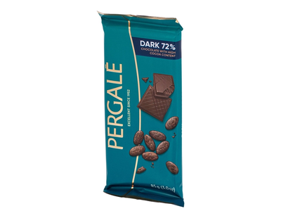 Juodasis 72% šokoladas PERGALĖ, 85 g