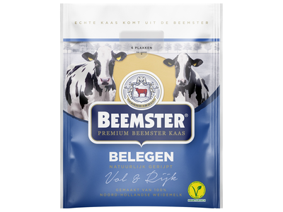 Puskietis sūris BEEMSTER Medium, pjaustytas, brandintas 4 mėnesius, pjaustytas, 150 g