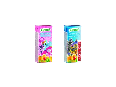 Įvairių vaisių gėrimas GRAND, 200 ml