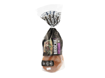 BRIOCHE mėsainių bandelės, 280 g