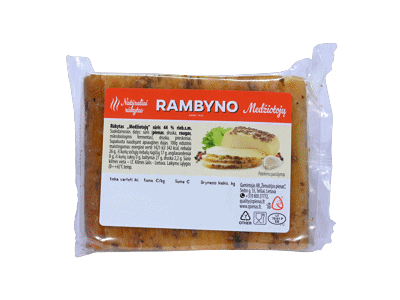 RAMBYNO MEDŽIOTOJŲ sūris, 42 % rieb. s. m., 1 kg