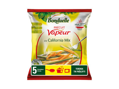 Šaldytas daržovių mišinys BONDUELLE CALIFORNIA MIX, 400 g
