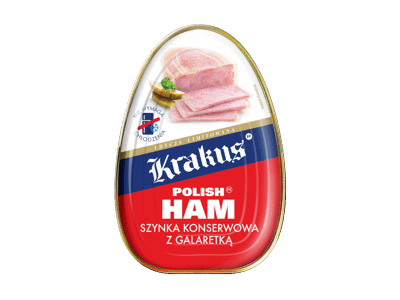 Konservuotas kiaulienos kumpis KRAKUS PREMIUM, 455 g