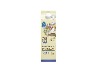 Raugintos pasukos WELL DONE, 0,5 % rieb., 1 kg