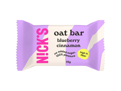 Avižinis batonėlis su mėlynėmis ir cinamonu NICK'S, 35g