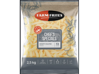 Šaldytos bulvytės Farm Frites, Crispy coated, 12mm. 2,5kg