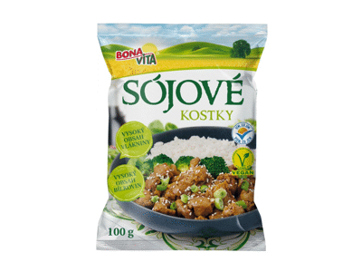 Sojų kubeliai BONA VITA, 100 g