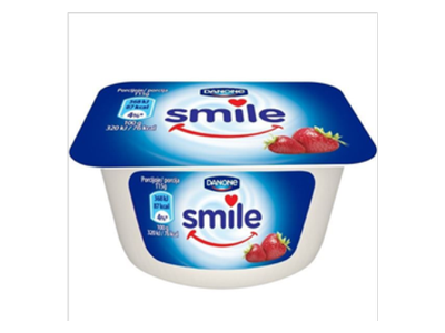 Jogurtas SMILE, braškių skonio, 115 g