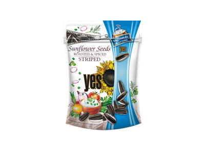 Kepintos saulėgrąžos YES, grietinėlės ir svogūnų skonio, 150 g