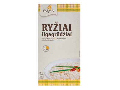 FASMA ilgagrūdžiai ryžiai 8*100g
