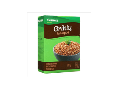 Grikių kruopos SKANĖJA (4 x 125 g), 500 g