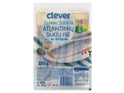 Silpnai sūdyta silkių filė su aliejumi CLEVER, 220 g
