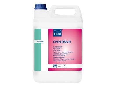 Kanalizacijos vamzdžių valiklis KIILTO Open Drain, 5 l, 1 vnt