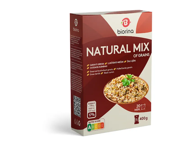 Kruopos Natural Mix su grikiais, 4x100 g