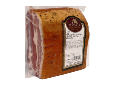 Šaltai rūkyta kiaulienos šoninė vakuume, I r., 1 kg