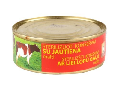 Troškinta jautiena, konservuota, 240 g
