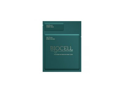 Veido kaukė ir vitamino C serumas BIOCELL 2IN1