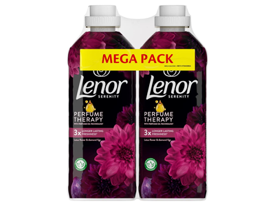 Minkštiklis LENOR Lotus Water & Diamond Figs, 74 skalb., 2 x 925 ml