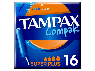 Tamponai TAMPAX Compak Super Plus, 16 vnt.