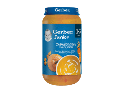 Moliūgų sriuba GERBER su kokosu, 250g