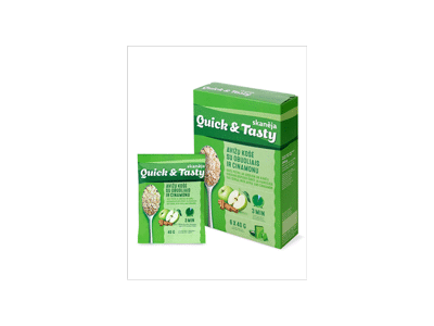 Avižinė košė su obuoliais ir cinamonu, 6 vnt. x 40 g, 240 g