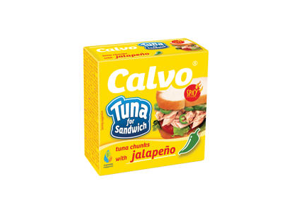 Tunų gab. CALVO su Chalapos paprik. saulėgrąžų aliej.sumušt., 142 g