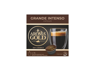 Kavos kapsulės AROMA GOLD ESPRESSO & LUNGO, 128 g
