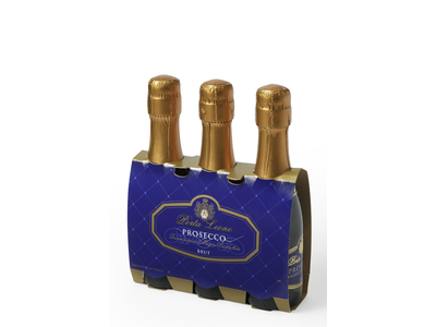 Putojantis vynas PORTA LEONE Prosecco Doc Treviso Millesimato, briutas, 11%, 3x0,2 l