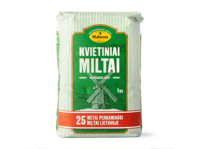 Aukščiausios rūšies kvietiniai miltai MALSENA, 1kg