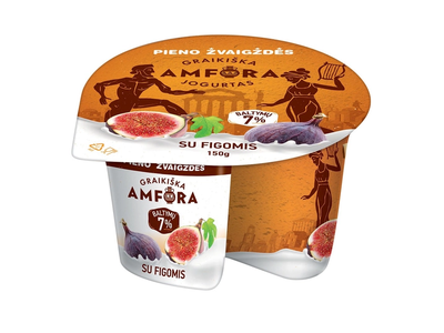Jogurtas GRAIKIŠKA AMFORA su figomis, 3,0 % riebumo, 150 g