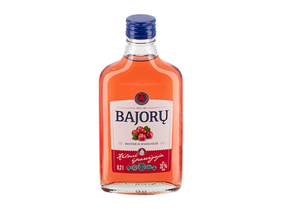 Spiritinis gėrimas BAJORŲ DEGTINĖ IR SPANGUOLĖS 32%, 200 ml