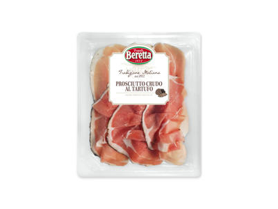 Vytintas BERETTA kiaulienos kumpis PROSCIUTTO CRUDO su trumais, nerūš., 80 g