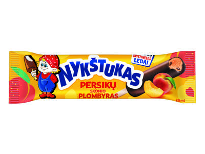 NAUJA! Plombyras NYKŠTUKAS, persikų skonio, 58 g
