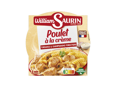 	Makaronai WILLIAM SAURIN su vištiena, grietinėle ir grybais, 280 g