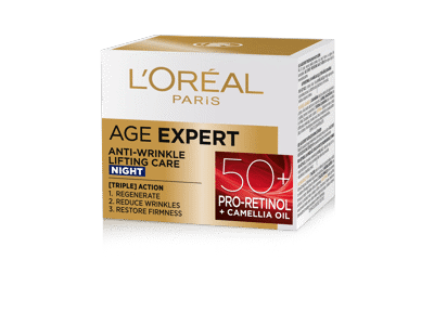 Naktinis veido kremas L’Oréal Paris Age Expert 50+, 50 ml, 50+