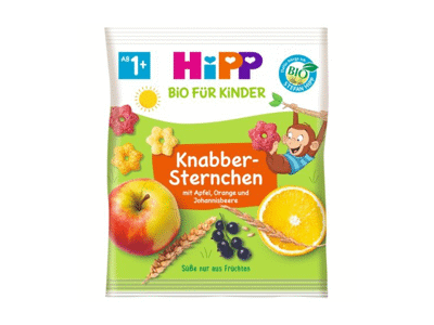 Ekologiški traškučiai HIPP su vaisiais (nuo 12 mėn.), 30 g