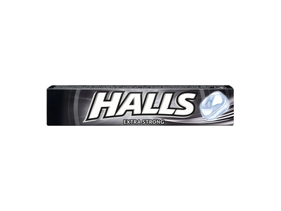 Ledinukai HALLS EXTRA STRONG, 33,5 g