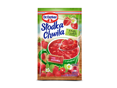Kisielius su džiovintais vaisiais DR. OETKER, žemuogių sk., 31.5 g